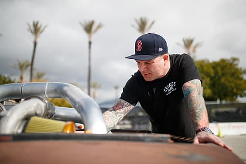 The 1949 Ford F1 has a distinctive appearance The 1949 Ford F1 has a distinctive appearance