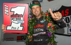 One of many awards that Jeremy McGrath received from the 2017 Lucas Oil Off Road season