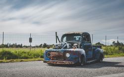 Old Smokey F1, a 1949 Ford F1 with twin turbo Cummins motor