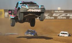 Brock Heger driving his Pro Lite to a second place finish in the championship points