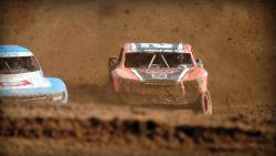 AIRAID-sponsored driver Jeremy McGrath battling for the lead in Pro2