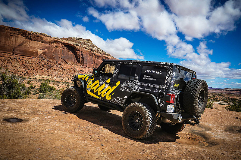 Airaid jeep in Moab, Utah