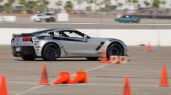 Photo of Jordan on the autocross course at LS Fest West in Las Vegas